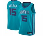 Charlotte Hornets #15 Kemba Walker Authentic Teal Basketball Jersey - Icon Edition