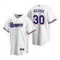 Nike Texas Rangers #30 Nomar Mazara White Home Stitched Baseball Jersey