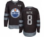 Edmonton Oilers #8 Ty Rattie Authentic Black 1917-2017 100th Anniversary NHL Jersey