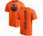 Edmonton Oilers #93 Ryan Nugent-Hopkins Orange One Color Backer T-Shirt