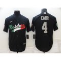 Oakland Raiders #4 Derek Carr Black Mexico Nike Limited Jersey