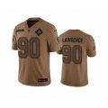 Dallas Cowboys #90 DeMarcus Lawrence 2023 Brown Salute To Service Limited Football Stitched Jersey