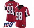 Atlanta Falcons #98 Takkarist McKinley Red Team Color Vapor Untouchable Limited Player 100th Season Football Jersey