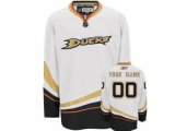 Anaheim Ducks Customized Fanatics Branded White Away Breakaway Hockey Jerseys