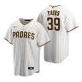 Nike San Diego Padres #39 Kirby Yates White Brown Home Stitched Baseball Jersey