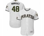 Pittsburgh Pirates Richard Rodriguez White Alternate Authentic Collection Flex Base Baseball Player Jersey