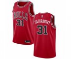 Chicago Bulls #31 Tomas Satoransky Swingman Red Basketball Jersey - Icon Edition