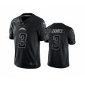 Los Angeles Chargers #3 Derwin James Black Reflective Limited Stitched Football Jersey