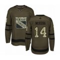 New York Rangers #14 Greg McKegg Authentic Green Salute to Service Hockey Jersey