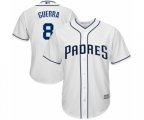 San Diego Padres #8 Javy Guerra Replica White Home Cool Base Baseball Player Jersey