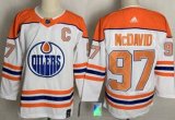Edmonton Oilers #97 Connor McDavid Authentic White Alternate Fanatics Jersey