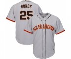 San Francisco Giants #25 Barry Bonds Replica Grey Road Cool Base Baseball Jersey