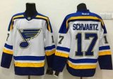 St. Louis Blues #17 Jaden Schwartz New White Road Stitched NHL Jersey