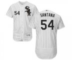 Chicago White Sox #54 Ervin Santana White Home Flex Base Authentic Collection Baseball Jersey