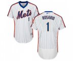 New York Mets #1 Amed Rosario White Alternate Flex Base Authentic Collection Baseball Jersey