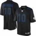 New York Giants #10 Eli Manning Limited Black Impact NFL Jersey