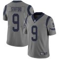 Los Angeles Rams #9 Matthew Stafford Gray Stitched NFL Limited Inverted Legend Jersey