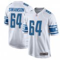 Detroit Lions #64 Travis Swanson Game White NFL Jersey