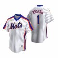 Nike New York Mets #1 Amed Rosario White Cooperstown Collection Home Stitched Baseball Jersey