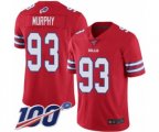 Buffalo Bills #93 Trent Murphy Limited Red Rush Vapor Untouchable 100th Season Football Jersey
