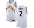 Toronto Raptors #2 Kawhi Leonard Swingman White NBA Jersey - City Edition