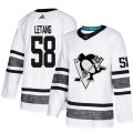 Pittsburgh Penguins #58 Kris Letang White 2019 All-Star Game Parley Authentic Stitched NHL Jersey