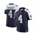 Dallas Cowboys #4 Dak Prescott Navy 2023 F.U.S.E. Walter Payton Thanksgiving Limited Football Stitched Jersey