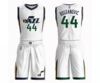 Utah Jazz #44 Bojan Bogdanovic Swingman White Basketball Suit Jersey - Association Edition