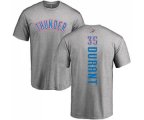 Oklahoma City Thunder #35 Kevin Durant Ash Backer T-Shirt