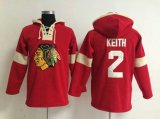 Chicago Blackhawks #2 Duncan Keith Red-Cream pullover hooded