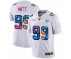 Houston Texans #99 J.J. Watt White Multi-Color 2020 Football Crucial Catch Limited Football Jersey