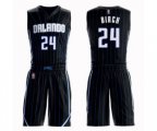 Orlando Magic #24 Khem Birch Swingman Black Basketball Suit Jersey Statement Edition