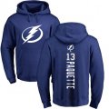 Tampa Bay Lightning #13 Cedric Paquette Royal Blue Backer Pullover Hoodie