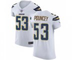 Los Angeles Chargers #53 Mike Pouncey White Vapor Untouchable Elite Player Football Jersey