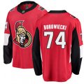Ottawa Senators #74 Mark Borowiecki Fanatics Branded Red Home Breakaway NHL Jersey