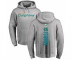 Miami Dolphins #65 Danny Isidora Ash Backer Pullover Hoodie