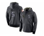 Dallas Cowboys #5 Dan Bailey Stitched Black Anthracite Salute to Service Player Performance Hoodie