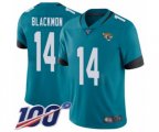 Jacksonville Jaguars #14 Justin Blackmon Teal Green Alternate Vapor Untouchable Limited Player 100th Season Football Jersey