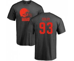 Cleveland Browns #93 Trevon Coley Ash One Color T-Shirt