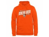 Bowling Green St. Falcons Double Bar Pullover Hoodie Orange