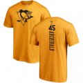 Pittsburgh Penguins #45 Josh Archibald Gold One Color Backer T-Shirt