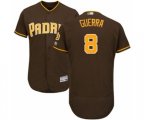 San Diego Padres #8 Javy Guerra Brown Alternate Flex Base Authentic Collection Baseball Player Jersey