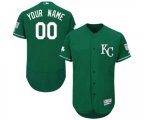 Kansas City Royals Customized Green Celtic Flexbase Authentic Collection Baseball Jersey