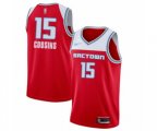 Sacramento Kings #15 DeMarcus Cousins Swingman Red Basketball Jersey - 2019-20 City Edition