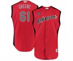 Detroit Tigers #61 Shane Greene Authentic Red American League 2019 Baseball All-Star Jersey