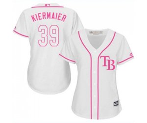Women\'s Tampa Bay Rays #39 Kevin Kiermaier Authentic White Fashion Cool Base Baseball Jersey