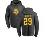 Minnesota Vikings #29 Xavier Rhodes Ash One Color Pullover Hoodie