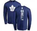 Toronto Maple Leafs #44 Morgan Rielly Royal Blue Backer Long Sleeve T-Shirt