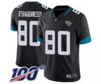 Jacksonville Jaguars #80 James O'Shaughnessy Black Team Color Vapor Untouchable Limited Player 100th Season Football Jersey