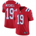 New England Patriots #19 Malcolm Mitchell Red Alternate Vapor Untouchable Limited Player NFL Jersey